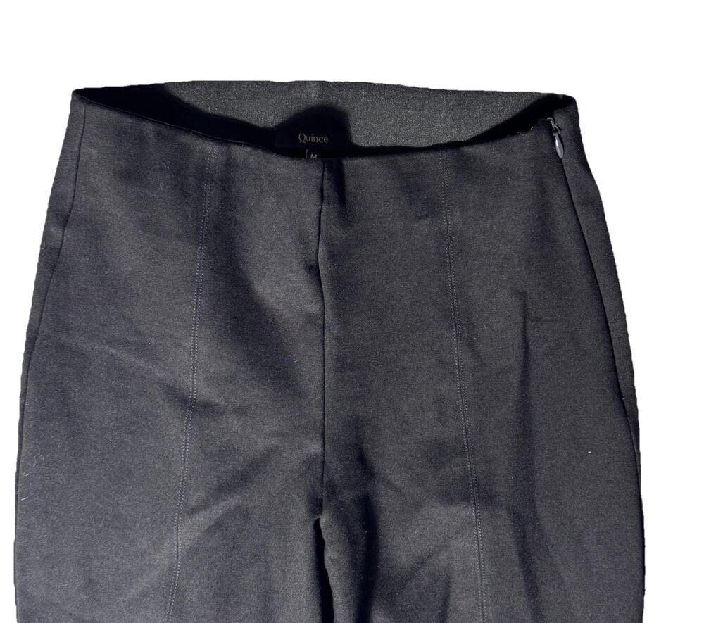 Quince Black Side Zip Womens Trouser Ankle Pants Sz M Capsule 28 x 25